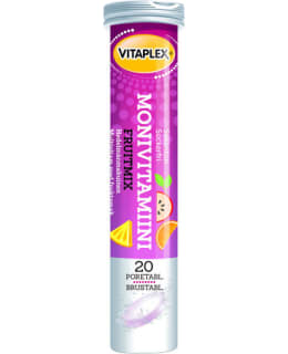 Vitaplex Fruit Mix monivitamiinivalmiste 20 kpl poretabletti Main Image