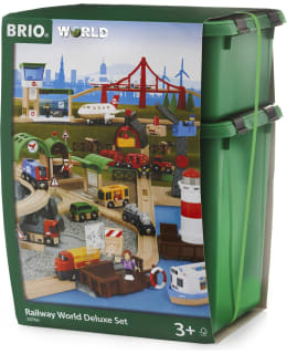BRIO Railway World Deluxe Set 103-osainen junaratamaailma Main Image