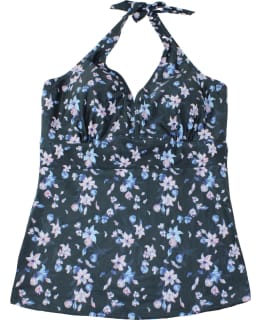 CT TANKINI W C180031 BLK/FLO 48 Main Image