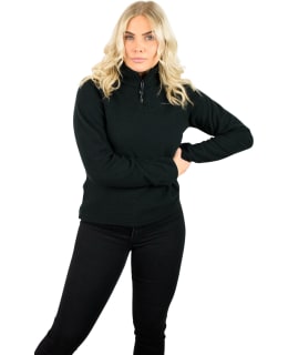 TRUE N SWEATER 1/3 ZIP W 7912234 BLK XS Main Image