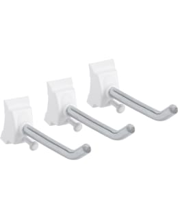 Elfa white storage rail tool hook Main Image