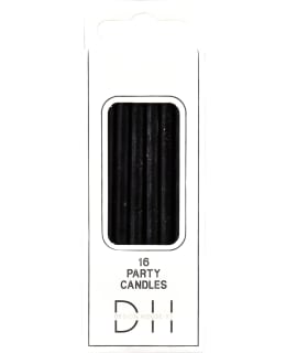 CAKE CANDLE BLACK 16 PCS Main Image