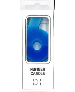 KP SININEN 6 NUMEROKYNTTILÄ Main Image