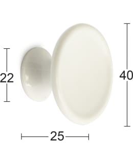 HABO ARON 2KPL VALKOINEN MUOVI NUPPI Main Image