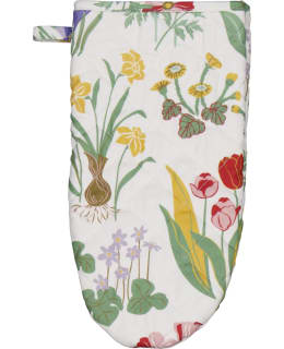 NH SPRING FLOWER 15X30 10/WH OVEN GLOVE Main Image