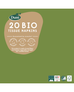 DUNI LEHDENVIHREÄ 24CM 20KPL LAUTASLIINA Main Image