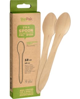 Duni Biopak Grand 10pcs 18cm waxed wooden fork Main Image