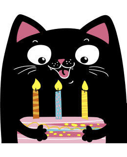 DUNI AIRLA PARTY CAT 33X33CM LAUTASLIINA Main Image