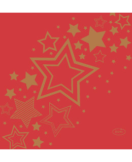 DUNI STAR RED 24CM 20KPL LAUTASLIINA Main Image