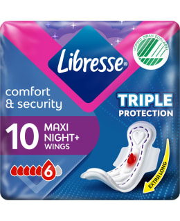 LIBRESSE MAXI GOODNIGHT WING 10 KPL Main Image