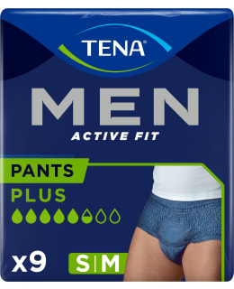 TENA MEN ACTIVE FIT S/M PANTS 9 KPL Main Image