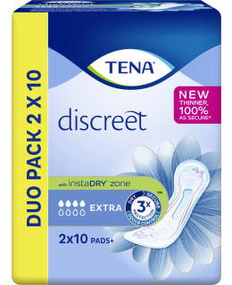 TENA DISCREET EXTRA DUO 2X10 PADS Main Image