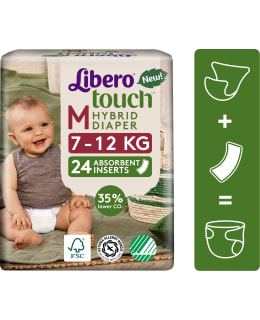 Libero Touch Hybrid koko M 7-12 kg 24 kpl imuydin vaippahousuun Main Image