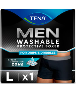 TENA MEN MUSTA L PESTÄVÄ INKOALUSHOUSU Main Image