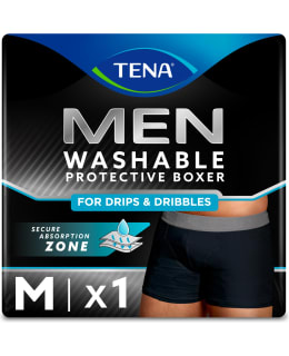 TENA MEN MUSTA M PESTÄVÄ INKOALUSHOUSU Main Image