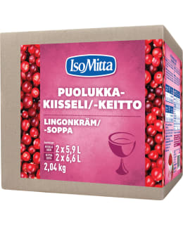 IsoMitta Puolukkakiisseli -ainekset 2 x 1,020 kg Main Image