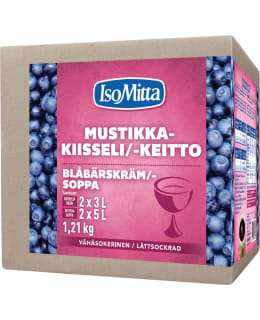 IsoMitta Mustikkakiisseli 2 x 0,605 kg Main Image
