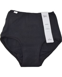 GILL C200172 W.BRIEF 3-PAIRS BLACK M Main Image