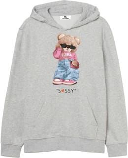 URBAN M 563307-GREY-146/152 L.HOODIE Main Image