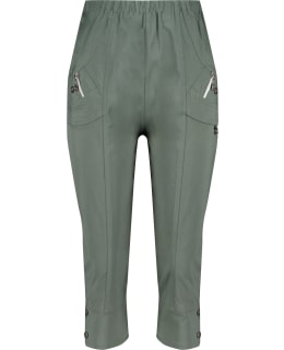 ELITZIA 351902_032S23-ONE W.KHAKI CAPRI Main Image