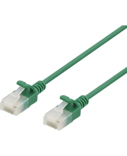 DELTACO SLIM U/UTP LSZH 30CM GREEN Main Image