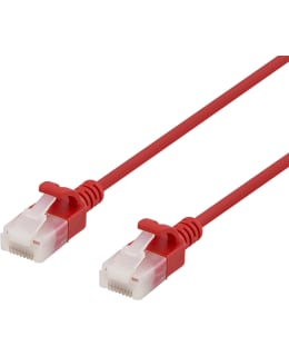 DELTACO SLIM U/UTP LSZH 1M RED Main Image