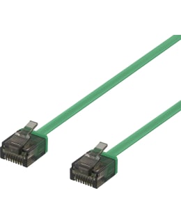 DELTACO CAT6A KAAPELI 1MM 0,5M VIHREÄ Main Image