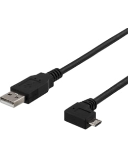 DELTACO USB-A/MICRO-USB KULMA 2,0 M KAAP Main Image