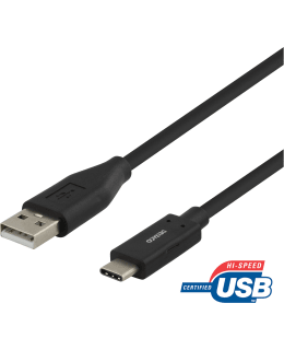 DELTACO USBC-1004M USB-C USB-A-KAAPELI 1 Main Image