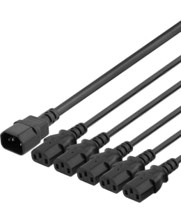 DELTACO DEL-113C LAITEKAAPELI IEC C14 5X Main Image