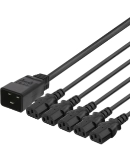 DELTACO DEL-113M LAITEKAAPELI IEC C20 5X Main Image