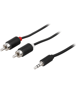 DELTACO MM-140A ÄÄNIKAAPELI 3 5MM UROS 2 Main Image