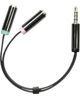 DELTACO 3.5MM 0,1M HEADSET ADAPTERI Main Image