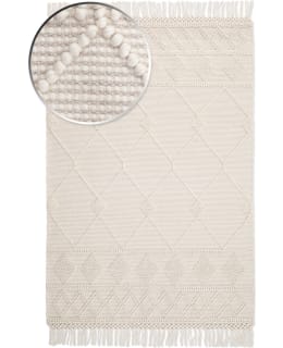 K/M NEPAL BERBER 200X300 WHITE CARPET Main Image