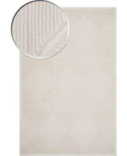 K/M PALERMO ROMB 80X200 WHITE CARPET Main Image