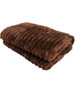 KMC STRIPE 130X170 BROWN THROW Main Image