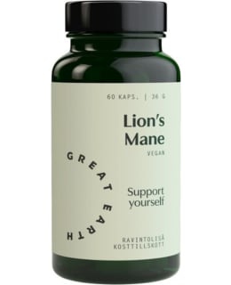 GREAT EARTH LION`S MANE 500MG 60KAPS RAV Main Image