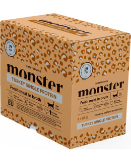 MONSTER CAT POUCHES ADULT TURKEY 8X85G Main Image