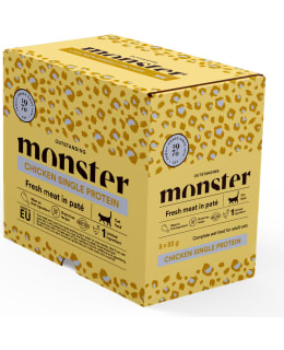 MONSTER CAT POUCHES ADULT CHICKEN 8X85G Main Image