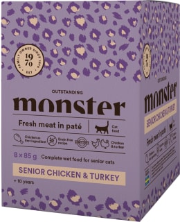 MONSTER CAT 8X85G SENIOR CHICKEN/TURKEY Main Image