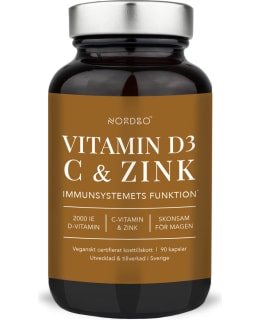 NORDBO VITAMIN D3 C ZIN 90 KAPS RAV.LISÄ Main Image