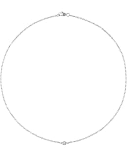 MOCKBERG THIN DIAMOND NECKLACE MO329 Main Image