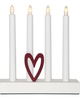 STAR HILMA BATTERY OP. WHI CANDLESTICK Main Image