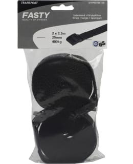 FASTY 3,5M 25MM 2KPL MUSTA PAKKAUSHIHNA Main Image