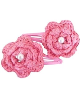 Lollipop crochet flower clip Main Image