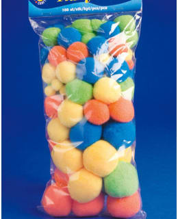 PLAYBOX 100KPL NEONSEK. POMPOM-PALLOT Main Image