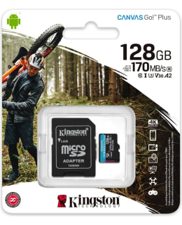 KINGSTON CANVAS GO+ 128GB MICROSDXC+ADP Main Image