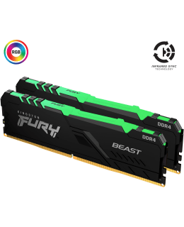 Kingston Fury Beast RGB 32GB (2x16GB kit) 3200MHz DDR4 DIMM muisti Main Image