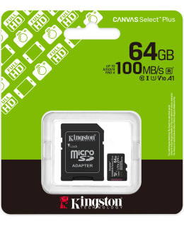KINGSTON CS PLUS G3 64GB MICROSDXC+ADP Main Image