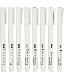 FINE LINE MUSTAT PIIRUSTUSTUSSIT 8KPL Main Image